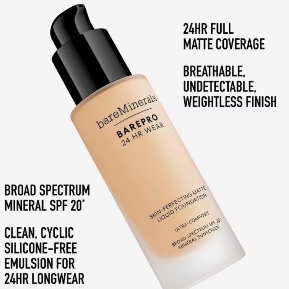 bareMinerals BarePro SPF 20 Foundation -Golden Ivory 08 New